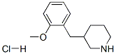 3-(2-METHOXYBENZYL)PIPERIDINE HYDROCHLORIDE Structure