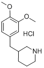 3-(3,4-DIMETHOXY-BENZYL)-PIPERIDINE HYDROCHLORIDE Structure