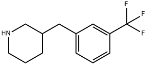 3-(3-TRIFLUOROMETHYL-BENZYL)-PIPERIDINE Structure
