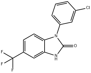 1-(3-CHLOROPHENYL)-5-TRIFLUOROMETHYL-3-HYDROBENZIMIDAZOL-2-ONE Structure