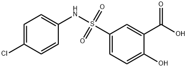 5-[(4-氯苯基)氨磺酰基]-2-羟基苯甲酸, 62547-11-9, 结构式