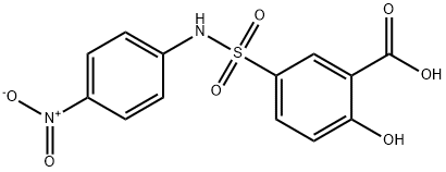 2-羟基-5-(N-(4-硝基苯基)氨磺酰基)苯甲酸, 62547-14-2, 结构式