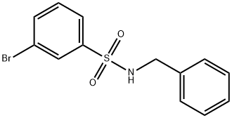 N-BENZYL 3-BROMOBENZENESULFONAMIDE Struktur