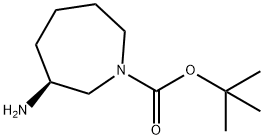 (3S)-3-氨基六氢-1H-氮杂卓-1-羧酸叔丁酯, 625471-04-7, 结构式