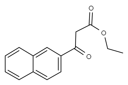 3-(2-萘基)-3-氧代丙酸乙酯, 62550-65-6, 结构式