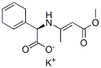 potassium (R)-alpha-[(3-methoxy-1-methyl-3-oxo-1-propenyl)amino]cyclohexa-1,4-diene-1-acetate Struktur