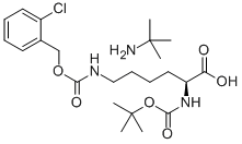 BOC-LYS(2-CHLORO-Z)-OH T-BUTYLAMINE Structure