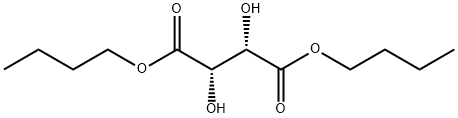 (-)D-酒石酸ジブチル 化学構造式