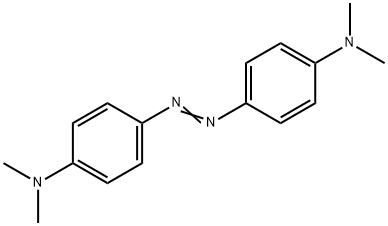 4,4′-ビス(ジメチルアミノ)アゾベンゼン 化学構造式