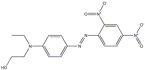 2-[[4-[(2,4-ジニトロフェニル)アゾ]フェニル]エチルアミノ]エタノール 化学構造式