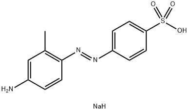 sodium p-[(4-amino-o-tolyl)azo]benzenesulphonate Structure