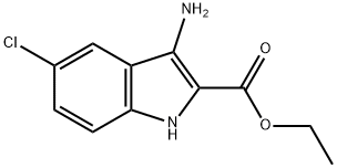 Ethyl 3-amino-5-chloro-1H-indole-2-carboxylate Struktur
