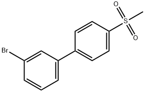 3-溴-4'-(甲基磺酰基)-1,1'-联苯,62579-54-8,结构式