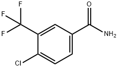 3-三氟甲基-4-氯苯甲酰胺, 62584-23-0, 结构式