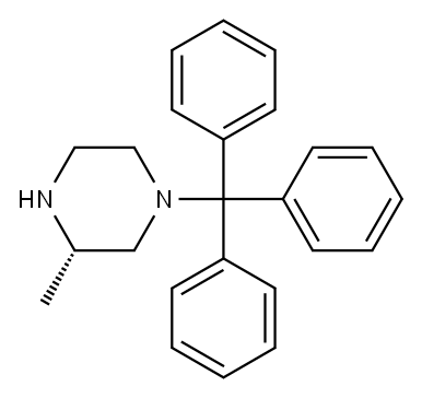 (S)-4-N-TRITYL-2-METHYL-PIPERAZINE Struktur
