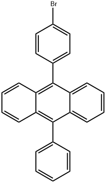 9-(4-broMophenyl)-10-phenylanthracene Struktur