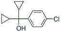 4-chloro-alpha,alpha-dicyclopropylbenzyl alcohol Struktur