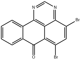 4,6-Dibromo-7H-dibenzo[de,h]quinazolin-7-one Structure