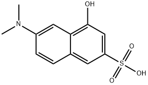 6-DIMETHYLAMINO-4-HYDROXY-2-NAPHTHALENESULFONIC ACID Structure