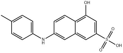 4-HYDROXY-7-P-TOLUIDINO-2-NAPHTHALENESULFONIC ACID Struktur