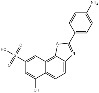 2-(4-aminophenyl)-6-hydroxynaphtho[2,1-d]thiazole-8-sulfonic acid Structure