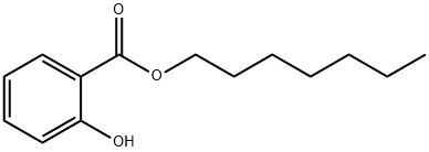 2-ヒドロキシ安息香酸ヘプチル 化学構造式