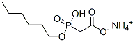 62591-80-4 ((Hexyloxy)hydroxyphosphinyl)acetic acid monoammonium salt