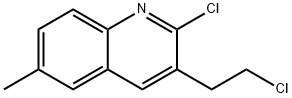 2-Chloro-3-(2-chloroethyl)-6-methylquinoline Struktur