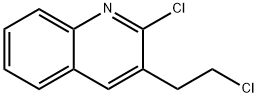 2-クロロ-3-(2-クロロエチル)キノリン 化学構造式