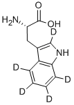 L-トリプトファン-2′,4′,5′,6′,7′-D5(インドール-D5) 化学構造式