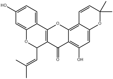 3,3-ジメチル-6,11-ジヒドロキシ-8-(2-メチル-1-プロペニル)-3H,7H,8H-4,9,14-トリオキサジベンゾ[a,j]アントラセン-7-オン
