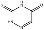 3-チオキソ-2,3,4,5-テトラヒドロ-1,2,4-トリアジン-5-オン 化学構造式