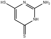 2-Amino-4,6-dimercaptopyrimidine,626-49-3,结构式