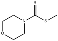 4-モルホリンカルボジチオ酸メチル 化学構造式