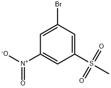 1-broMo-3-Methanesulfonyl-5-nitrobenzene Struktur
