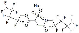 (Sodiooxysulfonyl)succinic acid bis(2,2,3,3,4,4,5,5-octafluoropentyl) ester Struktur