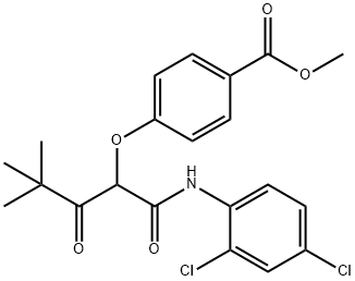 methyl 4-[1-[[(2,4-dichlorophenyl)amino]carbonyl]-3,3-dimethyl-2-oxobutoxy]benzoate Structure