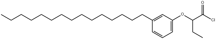 2-(3-pentadecylphenoxy)butyryl chloride Struktur