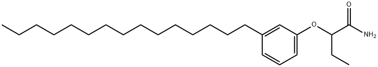 2-(3-Pentadecylphenoxy)butanamide Struktur