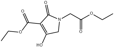 2-(3-Carbethoxy-4-hydroxypyrrolidin-2-on-1-yl)ethyl acetate Struktur