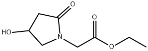 4-ヒドロキシ-2-オキソ-1-ピロリジン酢酸エチル 化学構造式