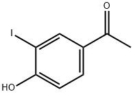 4-アセチル-2-ヨードフェノール 化学構造式