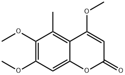 4,6,7-トリメトキシ-5-メチルクマリン 化学構造式