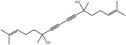 2,6,11,15-Tetramethyl-6,11-dihydroxy-2,14-hexadecadiene-7,9-diyne Struktur
