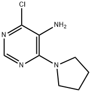 4-氯-6-吡咯烷-1-基-嘧啶-5-基胺 结构式