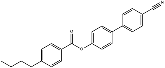 4-Butylbenzoic acid 4'-cyano[1,1'-biphenyl]-4-yl ester Structure