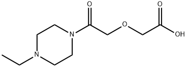 Acetic acid, [2-(4-ethyl-1-piperazinyl)-2-oxoethoxy]- (9CI) Structure