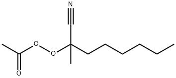 Peracetic acid 1-cyano-1-methylheptyl ester Struktur