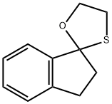 Spiro[1H-indene-1,2-[1,3]oxathiolane], 2,3-dihydro- (9CI) Structure