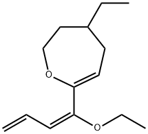 Oxepin, 7-[(1E)-1-ethoxy-1,3-butadienyl]-4-ethyl-2,3,4,5-tetrahydro- (9CI) Structure